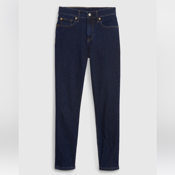 Gap Women’s Mid-Rise True Skinny Dark Wash Jeans (28T) - Picture 1 of 3